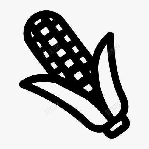 玉米主題住房農產品圖標 免費創意設計素材集