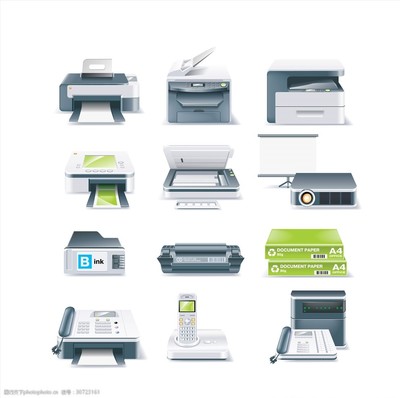 辦公設備與家具矢量素材 提升設計效率與專業度